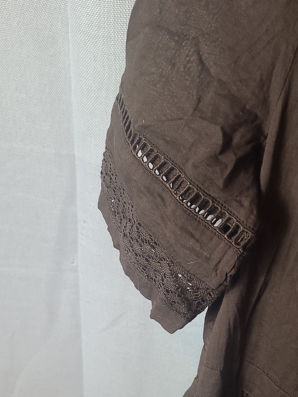 Lace Button-Front Midi Dress Old Navy Size Small. - Picture 3 of 6